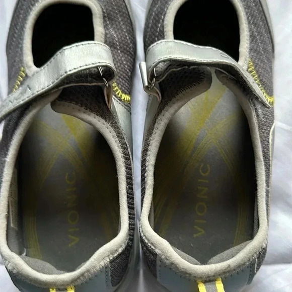 Vionic Sunset Gray Fabric Adjustable Mary Jane Athletic Sneaker 8.5 - Picture 6 of 7